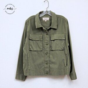 NWOT Liverpool Utility Jean Jacket Green Women‎ XL